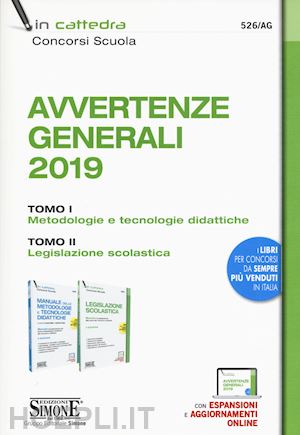 aa.vv. - avvertenze generali 2019 - kit 2 volumi