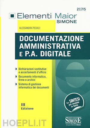 pedaci alessandra - documentazione amministrativa e p.a. digitale