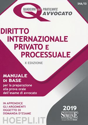  - diritto internazionale privato e processuale. manuale di base per la preparazion