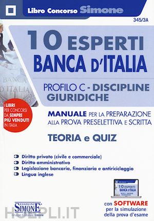  - 10 esperti banca d'italia. - profilo c - discipline giuridiche
