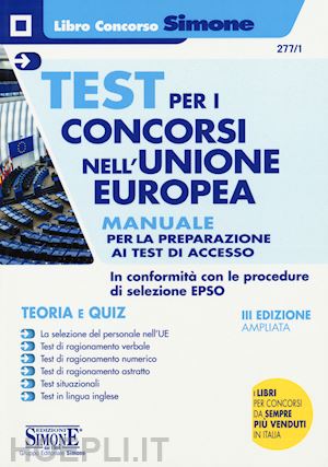 aa.vv. - test per i concorsi nell'unione europea