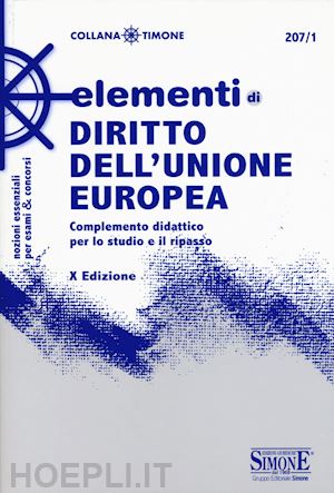  - elementi di diritto dell'unione europea