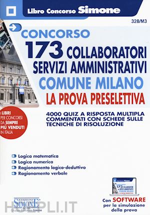 aa.vv. - concorso 173 collaboratori servizi amministrativi comune di milano