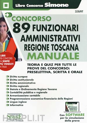 aa.vv. - concorso 89 funzionari amministrativi amministrativi regione toscana