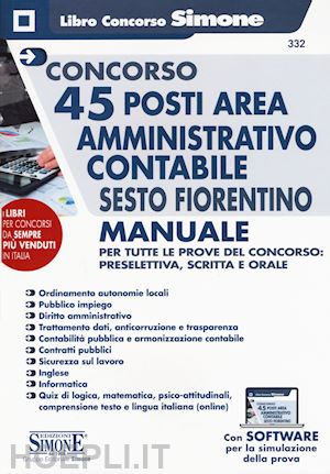 aa.vv. - concorso 45 posti area amministrativo contabile sesto fiorentino - manuale