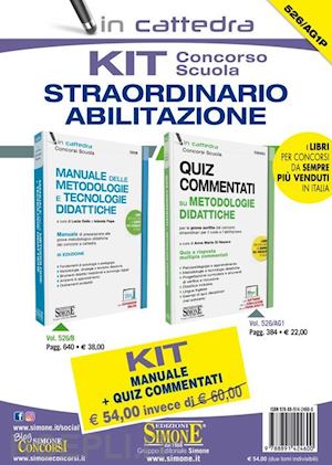 Concorso Scuola Straordinario - Kit 2 Volumi: Manuale + Quiz Commentati ...