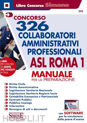 aa.vv. - concorso 326 collaboratori amministrativi professionali asl roma 1