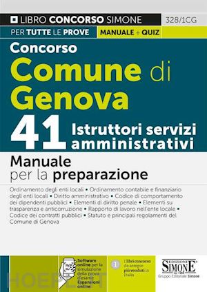  - concorso comune di genova - 41 istruttori servizi amministrativi