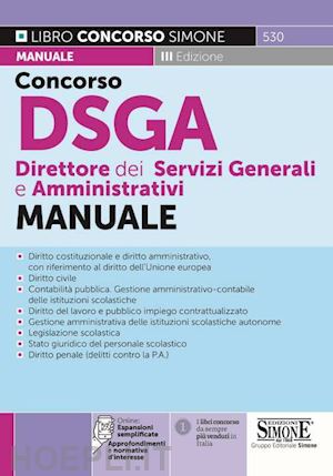 aa.vv. - concorso dsga - direttore dei servizi generali e amministrativi - manuale