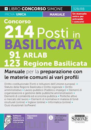 aa.vv. - concorso 241 posti in basilicata - 91 arlab - 123 regione basilicata