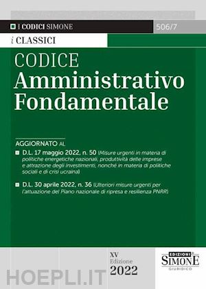 aa.vv. - codice amministrativo fondamentale