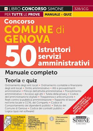 aa.vv. - concorso comune di genova - 50 istruttori servizi amministrativi
