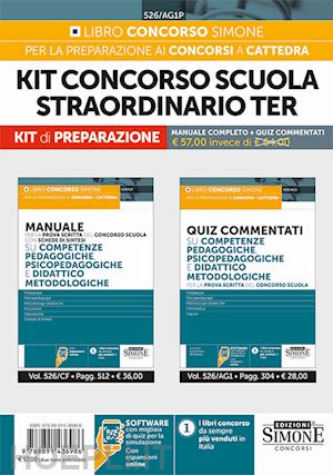 Kit Concorso Scuola Straordinario Ter. Manuale Completo+Quiz Commentati -  Aa.Vv.