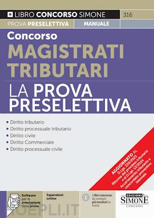 aa.vv. - concorso magistrati tributari - la prova preselettiva