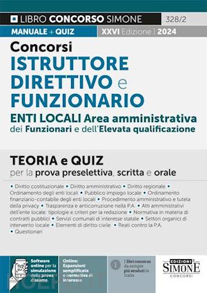 aa.vv. - concorsi istruttore direttivo e funzionario - enti locali area amministrativa