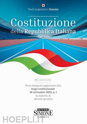 emanuele p. (curatore) - costituzione della repubblica italiana. testo integrale aggiornato alla legge co