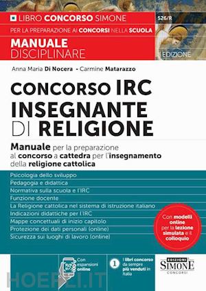 di nocera anna maria; matarazzo carmine - concorso irc insegnante di religione. manuale per la preparazione al concorso a