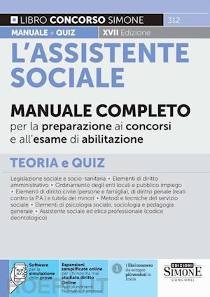 aa.vv. - assistente sociale. manuale completo per la preparazione ai concorsi e all'esame