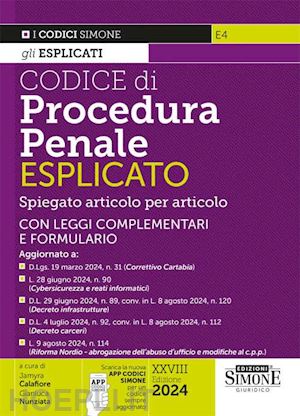 calafiore jamyra; nunziata gianluca - codice di procedura penale - esplicato