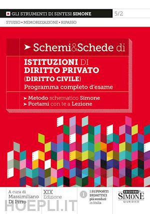 di pirro massimiliano (curatore) - schemi & schede di istituzioni di diritto privato (diritto civile)