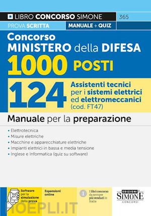 aa.vv. - concorso ministero della difesa 1000 posti. 124 assistenti tecnici per i sistemi