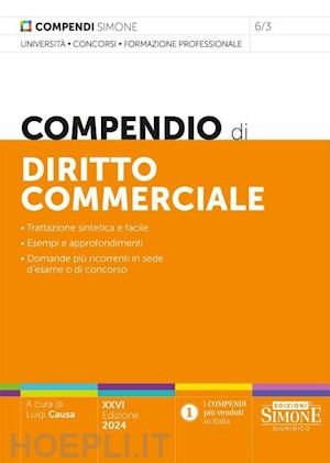 causa luigi (curatore) - compendio di diritto commerciale