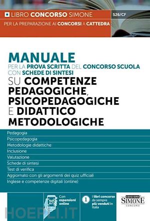  - manuale per la prova scritta del concorso scuola su competenze pedagogiche,