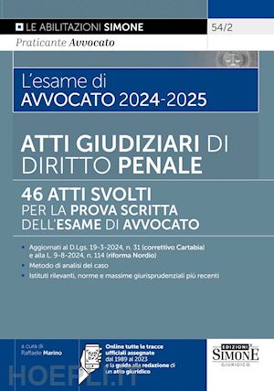 marino raffaele (curatore) - esame di avvocato 2024-2025