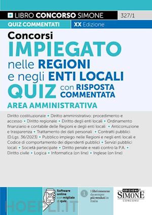 aa.vv. - concorsi impiegato nelle regioni e negli enti locali