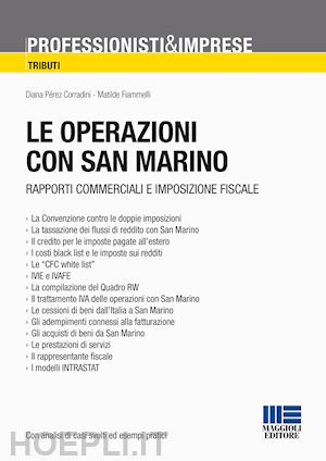 perez corradini diana; fiammelli matilde - le operazioni con san marino