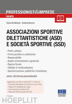 de stefanis cinzia; quercia antonio - associazioni sportive dilettantistiche (asd) e societa' sportive (ssd)