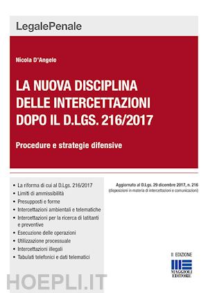 nicola d'angelo - le nuova disciplina delle intercettazioni dopo il d.lgs. 216/2017