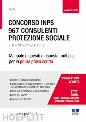  - concorso inps 967 - consulenti protezione sociale