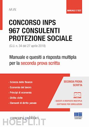  - concorso inps 967 - consulenti protezione sociale