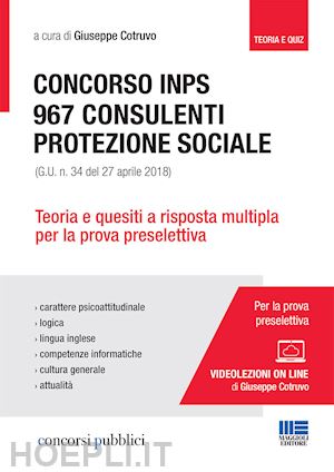 cotruvo giuseppe (curatore) - concorso inps - 967 consulenti protezione sociale