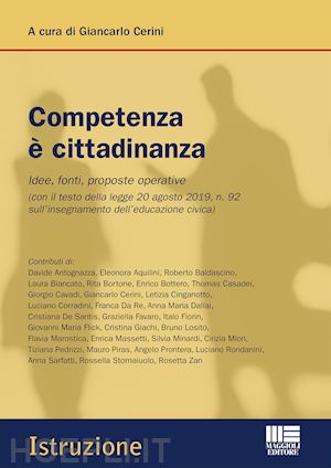 cerini giancarlo (curatore) - competenza e' cittadinanza