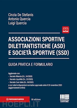 de stefanis cinzia; quercia antonio - associazioni sportive dilettantistiche (asd) e societa' sportive (ssd)