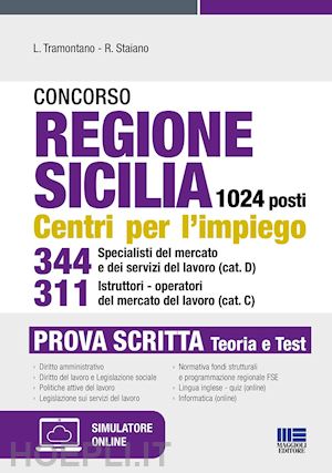 tramontano luigi; staiano rocchina - concorso regione sicilia - 1024 posti - centri per l'impiego
