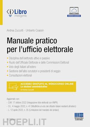 zuccotti andrea; coassin umberto - manuale pratico per l'ufficio elettorale