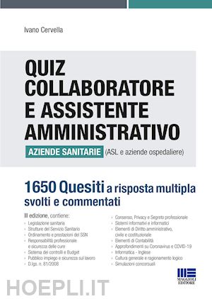 cervella ivano - collaboratore e assistente amministrativo aziende sanitarie - quiz