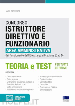 tramontano luigi - concorso istruttore direttivo e funzionario. area amministrativa dei funzionari