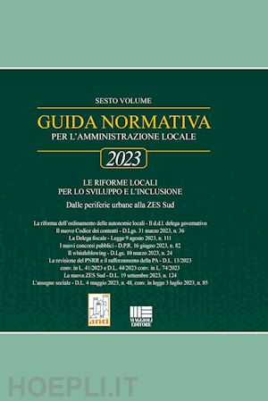aa.vv. - guida normativa per l'amministrazione locale - 2023 - sesto volume