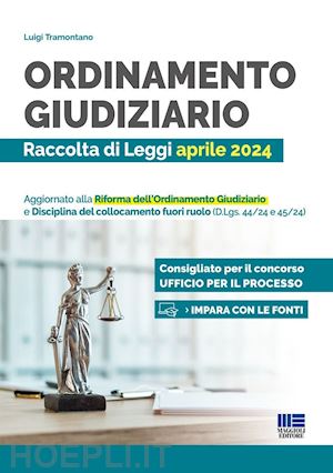 tramontano luigi - ordinamento giudiziario - raccolta di leggi aprile 2024