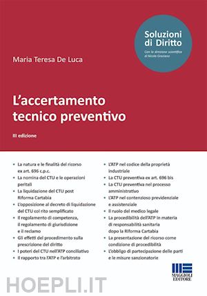 de luca maria teresa - l'accertamento tecnico preventivo