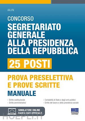 tramontano luigi - concorso segretario generale alla presidenza della repubblica - 25 posti