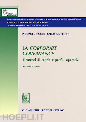 singer pierpaolo; sirianni carlo a. - corporate governance