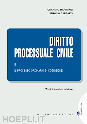 mandrioli c.; caratta a. - diritto processuale civile - ii