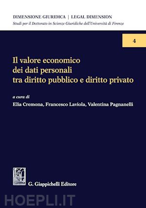 aa.vv. - il valore economico dei dati personali tra diritto pubblico e diritto privato - e-book