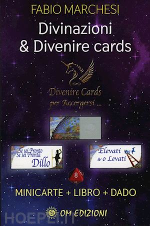 marchesi fabio - divinazioni & divenire cards - minicarte + libro + dado
