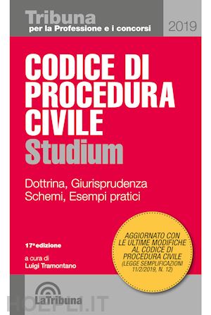 tramontano luigi (curatore) - codice di procedura civile - studium